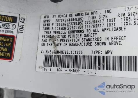 2014 Honda Cr-V Ex-L from USA, damaged, VIN 5J6RM4H79EL101235